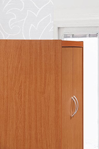 Hodedah 4 Door Kitchen Pantry with Four Shelves, Cherry Hodedah