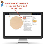 Wood Plywood Circle Plaques 9 inch, 1/2 Inch Thick, Pack of 3 Round Birch Wood Cutouts, Unfinished for Crafts and DIY Signs, by Woodpeckers Woodpeckers