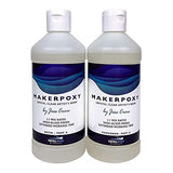 TotalBoat 520303 MakerPoxy Crystal Clear Artist's Resin by Jess Crow | Two Part Epoxy Kit for Resin Art | Use with Color Pigments & Tints | Includes TotalBoat