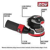 PORTER-CABLE 20V MAX* Random Orbital Sander, Cordless, 5-Inch, Tool Only (PCCW205B) PORTER-CABLE
