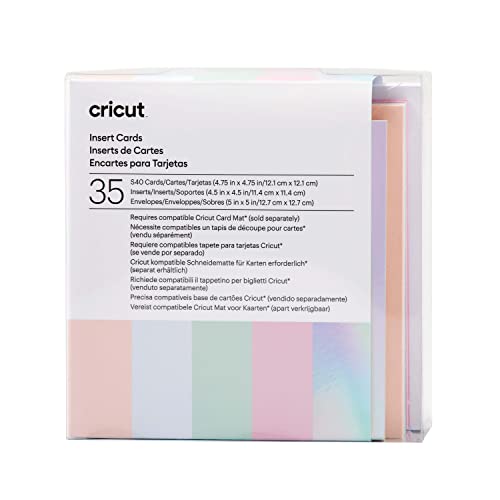 Cricut Insert Cards S40, Create Depth-Filled Birthday Cards, Thank You Cards, Custom Greeting Cards at Home, Compatible with Cricut Joy/Maker/Explore - WoodArtSupply