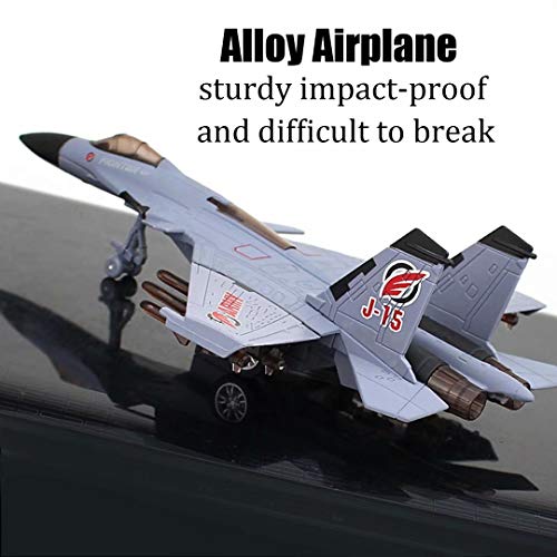 QIAONIUNIU Toy Airplane Model Planes Alloy Pull Back Fighter for Boys with Flashing Lights, Real Jet Sound (Gray) - WoodArtSupply