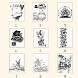 Drawelry Personalized Recipe Book, Custom Recipe Book, Customized Beautiful Floral Engraving Name Text Wood Cover Journal Notebook Christmas Mother's Drawelry