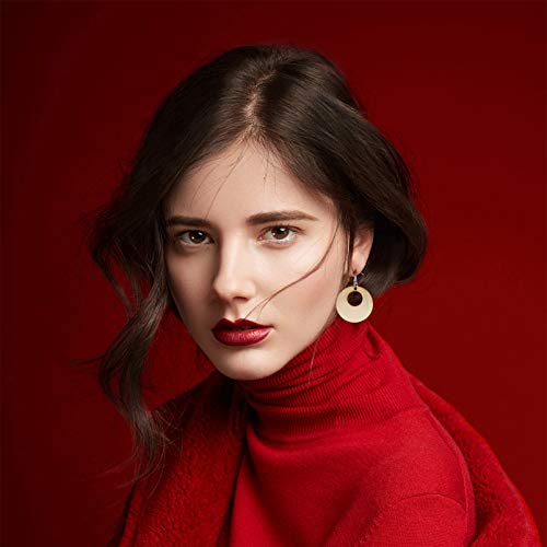 ARTIBETTER 70 Sets Unfinished Wooden Earring Pendants Blank Dangle Earrings Wood Charms Painting Wooden Earrings for DIY Crat Jewelry Making ARTIBETTER