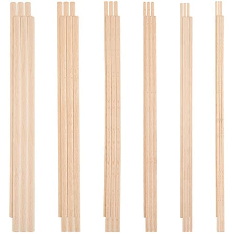 OLYCRAFT 36Pcs Dowel Rods Wood Sticks 3mm 4mm 5mm 6mm 8mm 10mm Assorted Sizes Beech Wood Sticks Unfinished Dowel Round Wood Dowels for DIY Projects OLYCRAFT