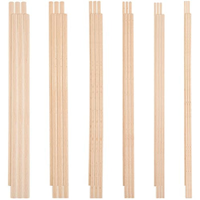 OLYCRAFT 36Pcs Dowel Rods Wood Sticks 3mm 4mm 5mm 6mm 8mm 10mm Assorted Sizes Beech Wood Sticks Unfinished Dowel Round Wood Dowels for DIY Projects
