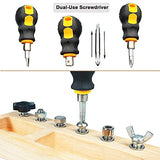 14 Pcs Kids Montessori Screwdriver Board Set, Wooden Screw Driver Activities Tools Montessori Toys for 3 4 5 Year Old, Basic Skills Educational Yowlieu