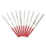 10Pcs Yootones Guitar Files Kit, Guitar Fret Nut Saddle Slot Pickguard Grinding File Group Set Luthier Repair Tool Compatible with Guitar Violin Yootones