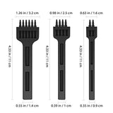 BESPORTBLE 3pcs Leather Craft Tool Curved Stitching Chisels DIY Prong DIY Tools Round Hole Chisel Hole Punch Kit Leather Tooling Leather Punch Tool BESPORTBLE