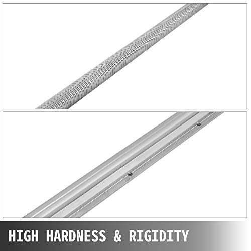 Happybuy Linear Rail, Ballscrew x 3, RM1605-350mm 650mm 1050mm x 2 Linear Rail Support, 12 CNC Kit Linear Shaft Optical Axis - WoodArtSupply