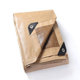GUARD SHIELD Tarps Heavy Duty Plus+ Waterproof 12x20 Feet Beige/Khaki Multi-Purpose Thick Poly Tarp Cover 12mil GUARD SHIELD
