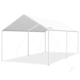 Quictent 10'X20' Heavy Duty Carport Car Canopy Carport Tent Car Shelter Canopy Outdoor Carport Canopy Boat Shelter-White Quictent
