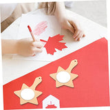 MAGICLULU 12pcs DIY Wooden Mold Unfinished Mirror Craft Mini Star Mirror Travel Mirror Compact Heart Hand Mirror Mini Wooden Mirror Wood Hand Mirror MAGICLULU