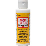 Mod Podge CS11305 Waterbase Sealer, Glue and Finish, 4 Oz, Matte Mod Podge