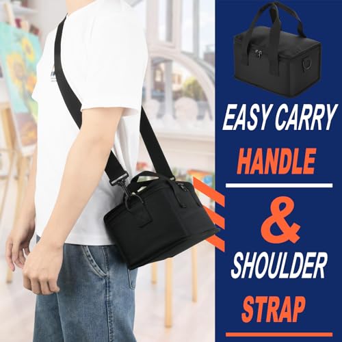 Acrylic Paint Organizer Paint Holder Bag with Handle and Shoulder Strap for Craft Hobby Paint Storage, Acrylic Paint Storage Craft Paint Storage, Homakover