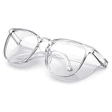 MORK&SUKY Safety Glasses, Stylish Goggles With No Fog Lense,Perfect Alternatives To Regular Protective Eyewear For Health Care Workers. (Transparent) MORK&SUKY