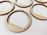 ALL SIZES BULK (12pc to 100pc) Unfinished Wood Laser Circle Flat Hoop Rounds Cutout Teardrop Shape with Cutouts Dangle Earring Jewelry Blanks Shape Texan Wood Crafts