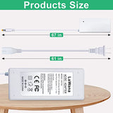 Power Cord Compatible with Cricut Maker 3 Cutting Machine 24VDC Power Replacement Cord Compatible with Cricut Maker 3 Power Adapter & Cord(White) LaWana