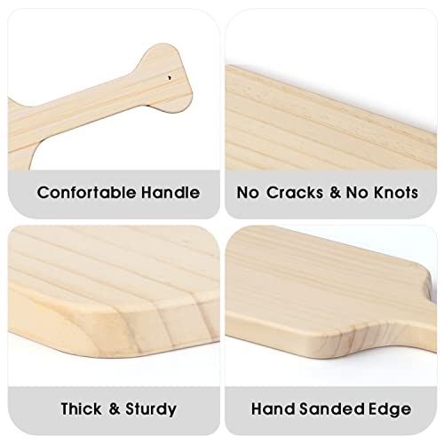 15" Inch Greek Fraternity Paddle, Solid Sorority Wood Paddle, Unfinished Pine Wooden Paddle, 1Pack NUEVEN