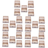 Zerodeko 25 Pcs Box DIY Wooden Box Jewellery Boxes for Women Wooden Keepsake Box Necklace Boxes Bulk Unpainted Wooden Boxes Unfinished Wooden Boxes Zerodeko