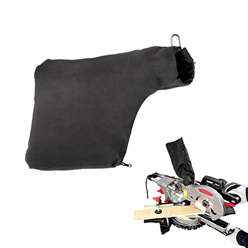 Dust Bag for Miter Saw 255 Model, Black Dust Collector Bags with Zipper Adjustable Bracket - WoodArtSupply