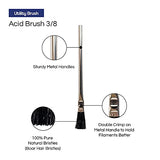 Pro Grade - Acid Brushes - 288 Count 3/8" Boar Hair Acid Flux Brushes Pro Grade