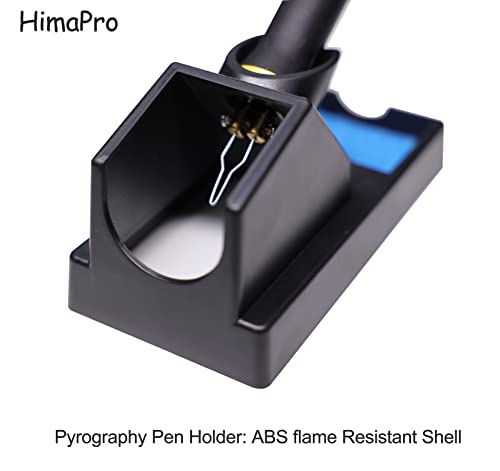 HimaPro Dual Pen Wood Burning Kit, Wood Burner Tool Kit, Wood Burning Station Kit, Pyrography Kit; 60W 100/120V with Adjustable Temperature 0~720°C;