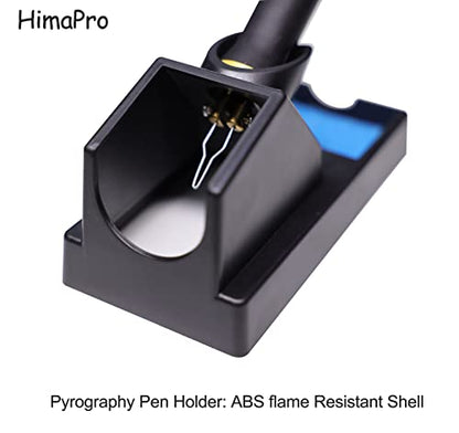 HimaPro Dual Pen Wood Burning Kit, Wood Burner Tool Kit, Wood Burning Station Kit, Pyrography Kit; 60W 100/120V with Adjustable Temperature 0~720°C;