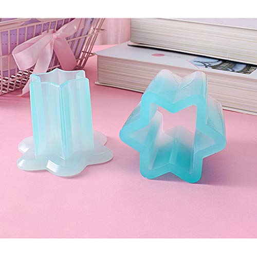 iSuperb 2 pcs Resin Molds Toothpick Holder Silicone Jar Molds Pen Holder Lipstick Holder UV Epoxy Resin Casting Molds for DIY Craft Holder Organizer - WoodArtSupply