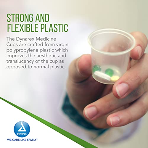 Dynarex 4258 Medicine Cup, 1 oz., Easy-to-Read CC and ML Graduation, Pack of 100 VersaPro