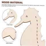 Anneome 28pcs Doodle Marine Wood Chips Unfinished Wood Hanging Wood Ornaments Wood Fish Cutouts Blank Sea Animals Wooden Cutouts Wooden Fish Wooden Anneome