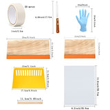 Caydo 36 Pieces Screen Printing Kit Includes 30W LED UV Exposure Screen Printing Light, 4 Sizes Silk Screen Printing Frame, Instructions, 5 Sheets A4 Caydo