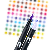 Tombow 56187 Dual Brush Pen Art Markers, Pastel, 10-Pack. Blendable, Brush and Fine Tip Markers Tombow