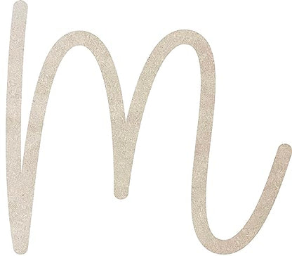 Small Unpainted Wooden 3 Inch M Wooden Letters Kids, Baleno Handi Alphabet MDF Wall Hanging,Personalized Wall Art Alphabet - WoodArtSupply