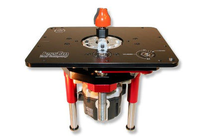 JessEm Mast-R-Lift II 02120 Router Lift, 9-1/4-Inch by 11-3/4-Inch,Black/Red