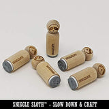 Star Shape Excellent Rubber Stamp for Stamping Crafting Planners - 1/2 Inch Mini WoodArtSupply
