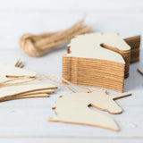 Unicorn Head Hanging Wood Animal Head Shape Unfinished Wood with Twines Unicorn Shape DIY Craft Ornament for Christmas Wedding Birthday Birthday Lamantery