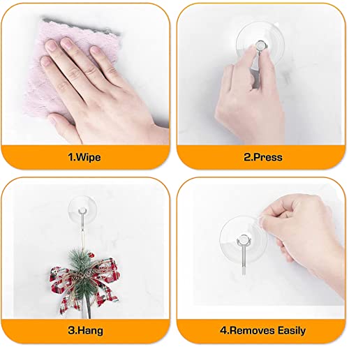 Stained Glass Window Hanging Chain Kit, Picture Hanging Chain with Suction Cup Hooks Sunshine Catcher Metal Nickel Plating Stained Glass Window Arecyuer