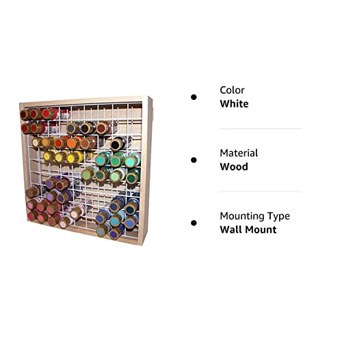 Wood Craft Paint Storage, white WoodArtSupply