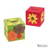 DIY Unfinished Wood Block Bank - Makes 12 - Crafts for Kids and Fun Home Activities Fun Express