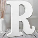 AOCEAN 8 Inch White Wood Letters, Unfinished Wooden Letters for Wall Decor Decorative Standing Letters Slices Sign Board Decoration for Craft Home AOCEAN