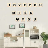 WLIANG 30 Pcs Unfinished Wood Pieces, Natural Blank 6 X 6 Inch Wood Squares, Wooden Square Cutouts Tiles for DIY Crafts Painting, Coasters Engraving, WLIANG