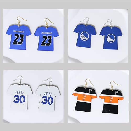 XKCWXY 222Pcs Sublimation Earrings Wood MDF Sublimation Football and Basketball Shirt Earrings Double-Sided with DIY Sublimation Earring Blanks Bulk - WoodArtSupply