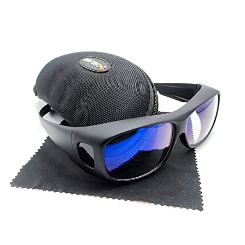 CARLANY CO2 Laser Eye Protection Glasses, 9000nm-11000nm / 10600nm Wavelength Safety Protective Goggles OD 5+, Filtering Technology by Way of CARLANY