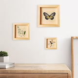 9 Pack Wood Canvas Boards Wood Panel Boards Unfinished Wood Canvas Panels Square Wood Panels Wooden Panels, Blank Wooden Canvas for Painting, Voittozege