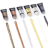Liquitex BASICS Acrylic Paint Set, 6 x 22ml (0.74-oz) Tube Paint Set, Metallic & Iridescent Liquitex