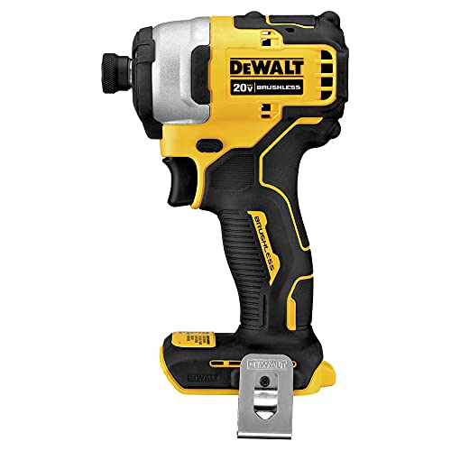 DEWALT ATOMIC 20V MAX* Impact Driver, Cordless, Compact, 1/4-Inch, Tool Only (DCF809B) - WoodArtSupply