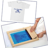 Caydo 36 Pieces Screen Printing Kit Includes 30W LED UV Exposure Screen Printing Light, 4 Sizes Silk Screen Printing Frame, Instructions, 5 Sheets A4 Caydo