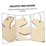 DECHOUS 50pcs Wood Chips Unfinished Wooden Craft Wood Kit Craft Round Wood Halloween Wooden Hanging Ornament Decoration for Home Wooden Tree DECHOUS