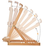 MEEDEN Heavy-Duty Tabletop Studio H-Frame Wooden Easel- Solid Beech Wood Adjustable Artists Desktop Wood Easel Table for Artist, Beginners & Teens- MEEDEN